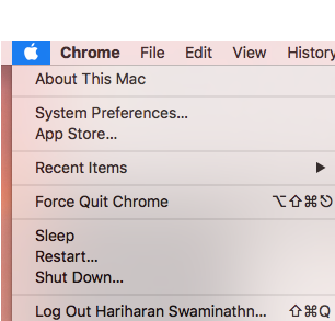 Open System Preferences on Mac